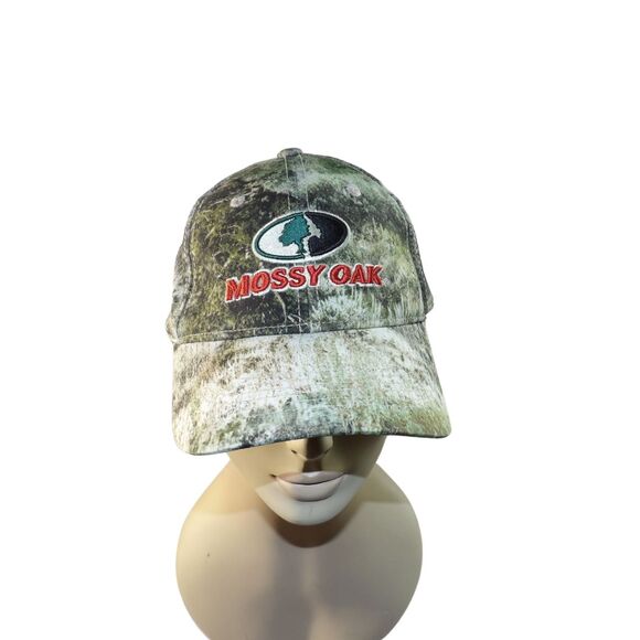 Mossy Oak Men Hat Forest Camo Adjustable Strapback Baseball Cap - Picture 1 of 6
